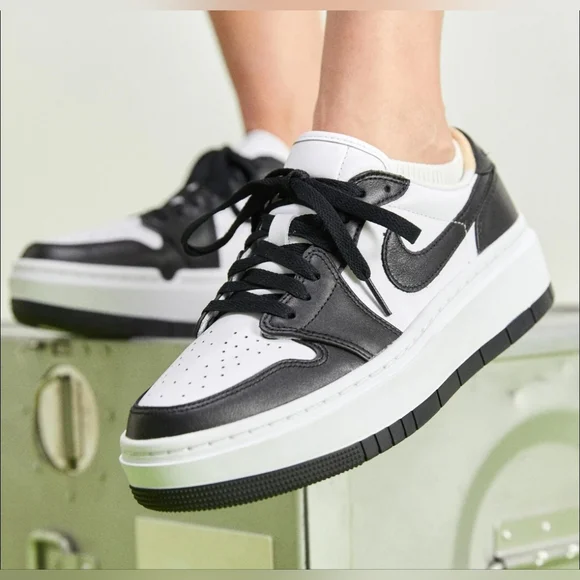 Nike Air Jordan 1 Elevate, Low Black & White. Womens 9.5 - Picture 1 of 16
